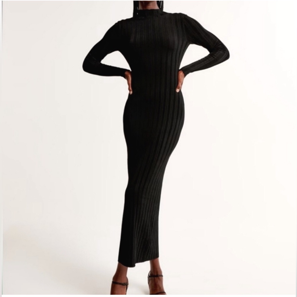 Abercrombie & Fitch Navy Tube Maxi Dress